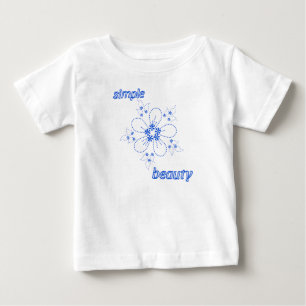 "Minimalist Blue Dashed Line Art Baby Bodysuit – S