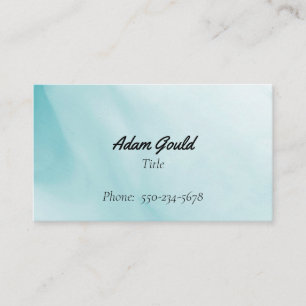 Minimalist Blue Gradient Business Card