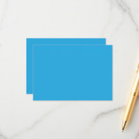 Minimalist Blue Luxury Enclosure Card