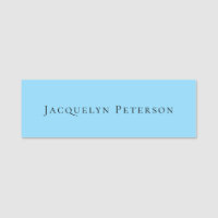 Minimalist Blue Plain Elegant Modern