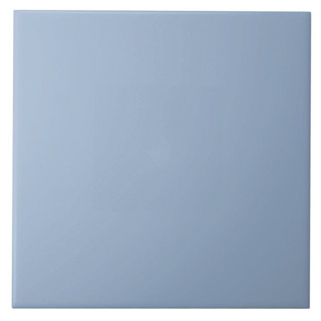 Minimalist Blue  solid colour  Ceramic Tile (Front)