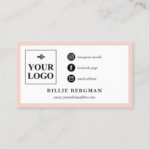 Facebook Logo Business Cards Zazzle Au