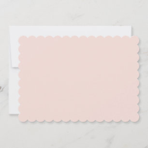 Minimalist blush pink solid plain elegant chic card