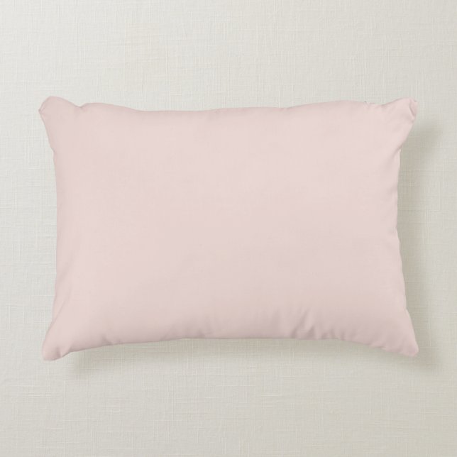 Minimalist blush pink solid plain elegant chic decorative cushion (Front)