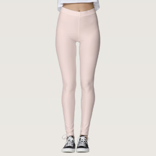 Minimalist blush pink solid plain elegant chic leggings