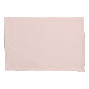 Minimalist blush pink solid plain elegant chic pillowcase