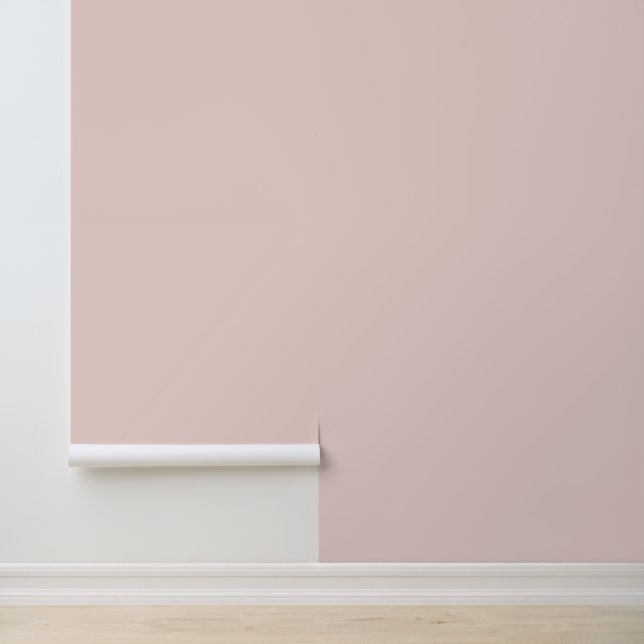 Minimalist blush pink solid plain elegant chic wallpaper (Application)