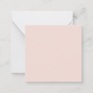 Minimalist blush pink solid plain elegant girly card