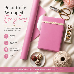Minimalist Blush Pink Wrapping Paper