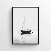 Minimalist Boat Photography in Monochrome
