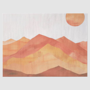 Minimalist Boho Abstract Mountain Landscape Tissue Paper