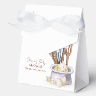 Minimalist Boho Bakery Chef Baby Shower Favour Box