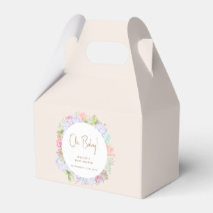 Minimalist Boho Cactus Desert Oh Baby Shower  Favour Box