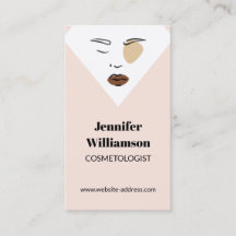 Minimalist boho chic face beauty cosmetologist