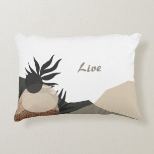 Minimalist Boho Earth Tones  Decorative Cushion