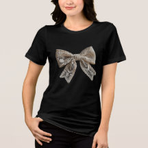 Minimalist Boho Fashion Lace Bow Apparel Graphic