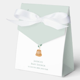 Minimalist Boho Little Sprout Garden Baby Shower Favour Box