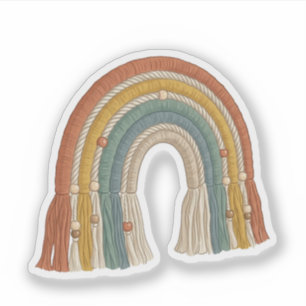 Minimalist Boho Macramé Rainbow