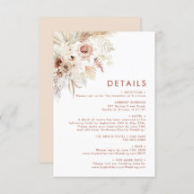 Minimalist Boho Pampas Grass Details