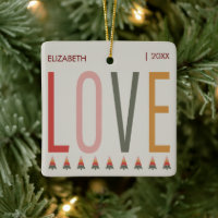 Minimalist Boho Personalised With Name Christmas