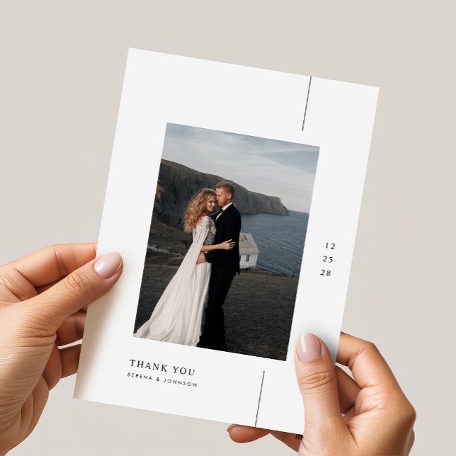 Minimalist Boho Photo Wedding Invitation (Creator Uploaded)