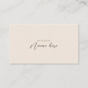 Minimalist Boho Professional Business Card