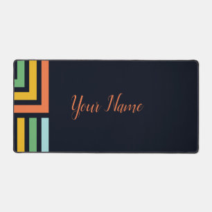 Minimalist Boho Road Abstract Flowing Desk Mat