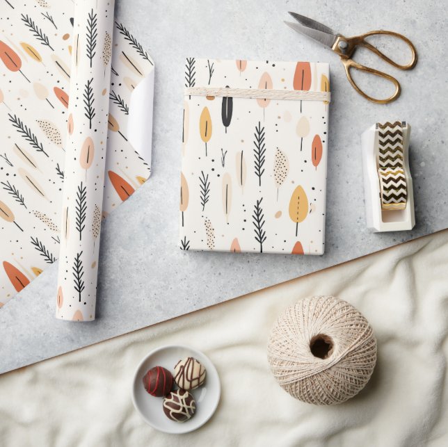 Minimalist Boho style gift wrapping paper (Crafts)