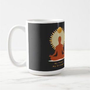 Minimalist Boho Sun Mandala Father's Day Coffee Mug