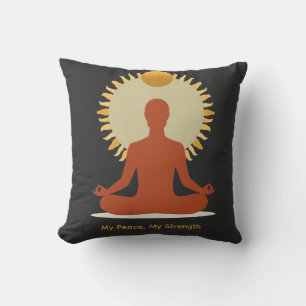 Minimalist Boho Sun Mandala Father's Day Cushion