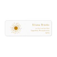 Minimalist Boho Sunshine Return Address Labels