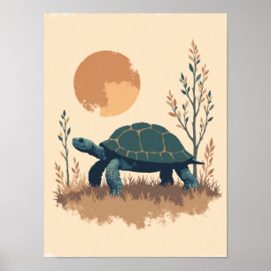 Minimalist Boho Turtle Wall Art