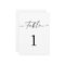 Minimalist Boho Wedding Table Numbers
