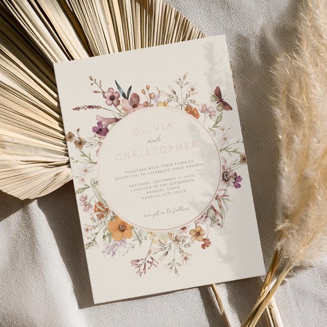 Minimalist Boho Wildflower Floral Wedding (Creator Uploaded)