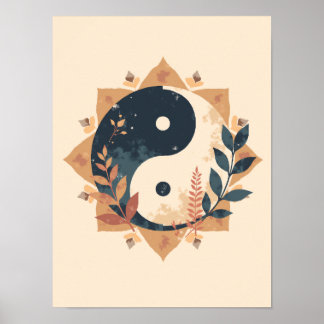 Minimalist Boho Yin-Yang Wall Art