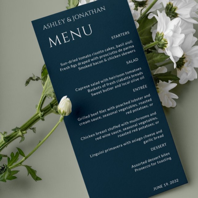 Minimalist Bold Text Highlights Wedding Menu (Creator Uploaded)
