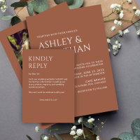 Minimalist Bold Text Highlights Wedding