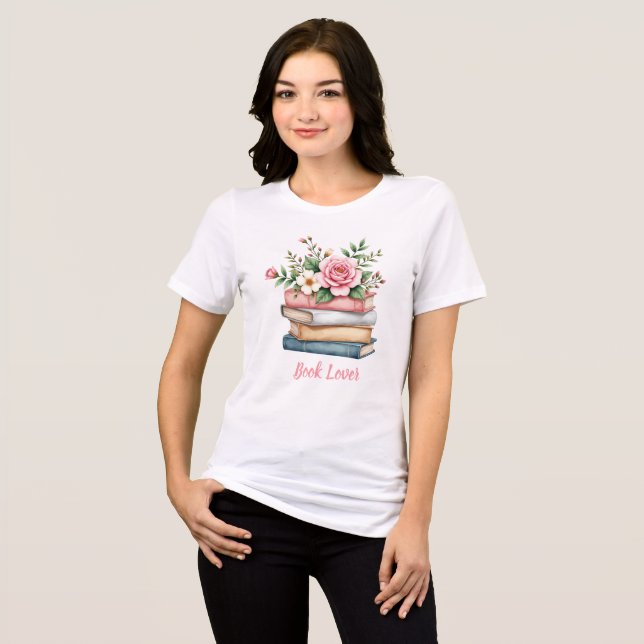 Minimalist Book Lover Tri-Blend Shirt (Front Full)