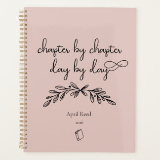 Minimalist Book Lovers quote Dusty Pink Planner