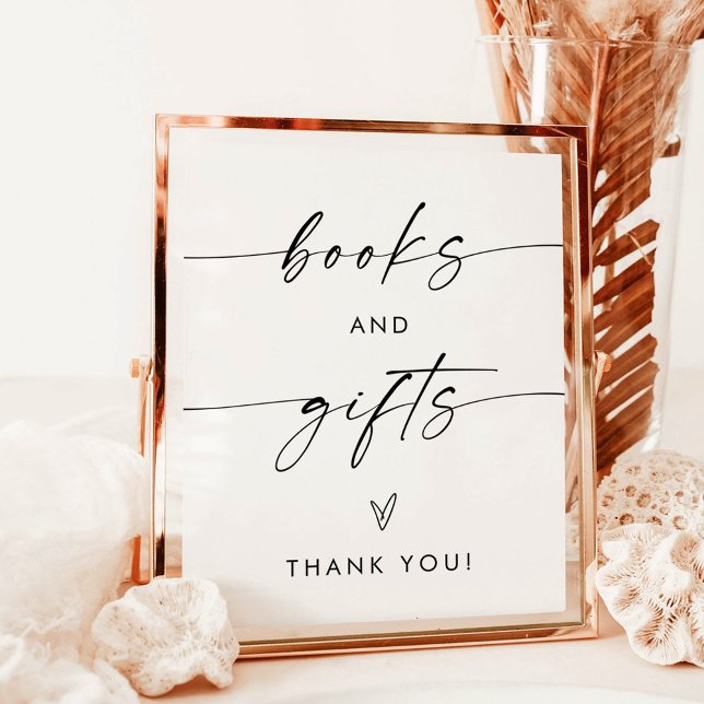 Minimalist Books and Gifts Sign | Neutral Baby (Creator Uploaded)