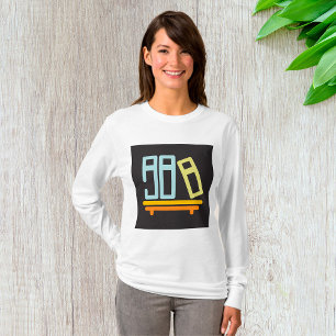 Minimalist Bookshelf Graphic Icon T-Shirt