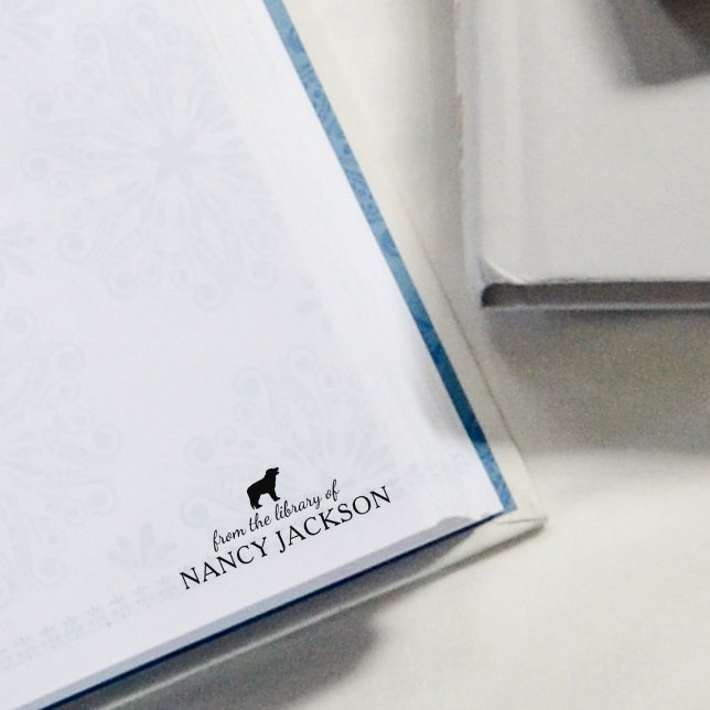 Minimalist Border Collie Dog, From the Library  Rubber Stamp (Creator Uploaded)