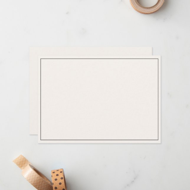 Minimalist Border Flat Card (Front/Back In Situ)