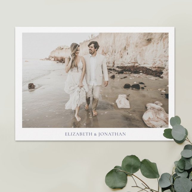 Minimalist Borders Photo Wedding Save The Date (Creator Uploaded)