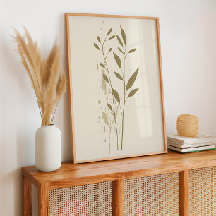 Minimalist Botanical Boho Poster
