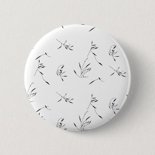 Minimalist Botanical Chic PopSocket 6 Cm Round Badge