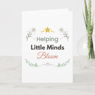 Minimalist Botanical Daisy Floral Card