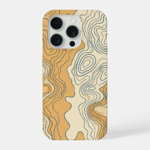 Minimalist Botanical Line Art Whisper Beige iPhone 15 Pro Case