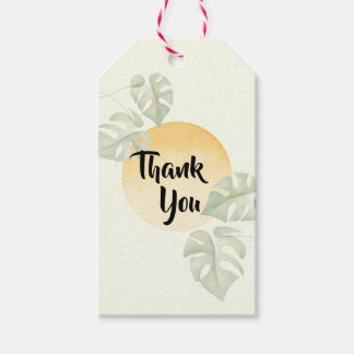 Minimalist Botanical Thank You Tags | Gift Tag