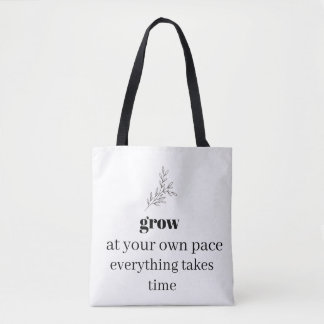 Minimalist Botanical Tote Bag